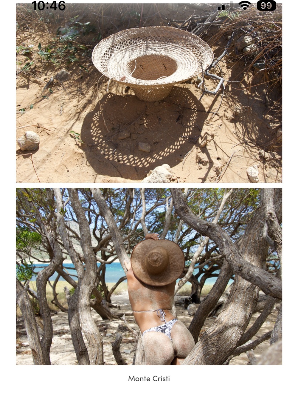 los tejedores Natural Straw Woven Hat